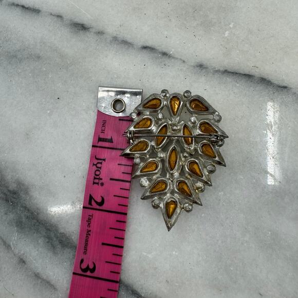 Antique Rhinestone encrusted Brooch - Picture 3 of 4